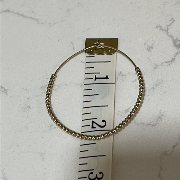 Beaded Hoop Earrings - Picture 2 of 6